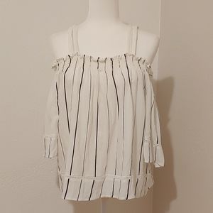 3/$20 Off The Shoulder Striped Top